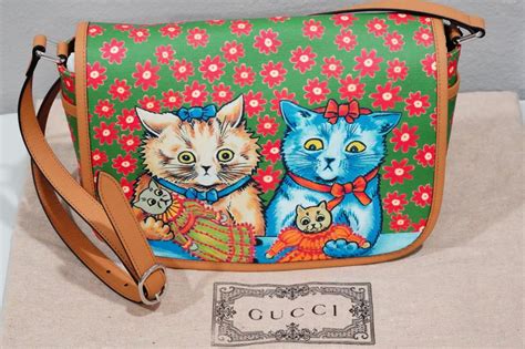 gucci louis wain|Sold at Auction: Gucci x Louis Wain Cat Print Tote Bag.